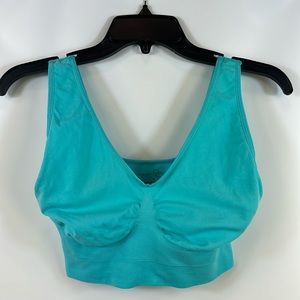Rhonda Shear | Women’s L Large Blue Wireless Bra